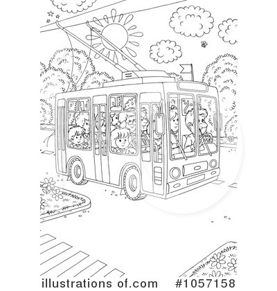 Royalty-Free (RF) Transportation Clipart Illustration by Alex Bannykh - Stock Sample #1057158