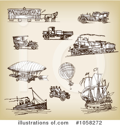 Royalty-Free (RF) Transportation Clipart Illustration by Eugene - Stock Sample #1058272