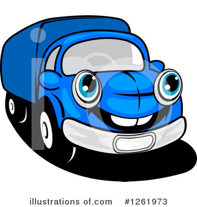 Delivery Van Clipart #1261973 by Vector Tradition SM