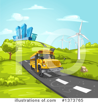 School Bus Clipart #1373765 by merlinul