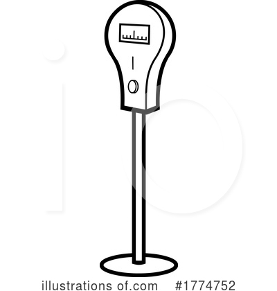 Parking Meter Clipart #1774752 by Hit Toon
