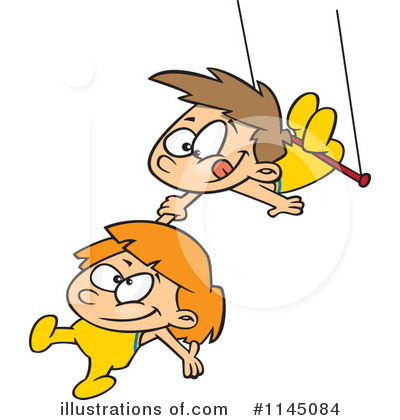 Royalty-Free (RF) Trapeze Clipart Illustration by toonaday - Stock Sample #1145084
