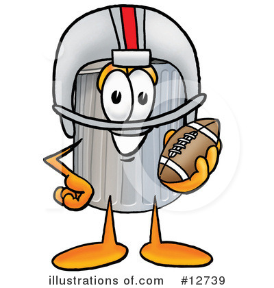 Royalty-Free (RF) Trash Can Character Clipart Illustration by Mascot Junction - Stock Sample #12739