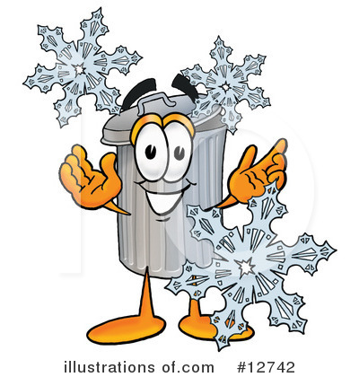Royalty-Free (RF) Trash Can Character Clipart Illustration by Mascot Junction - Stock Sample #12742