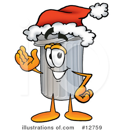 Royalty-Free (RF) Trash Can Character Clipart Illustration by Mascot Junction - Stock Sample #12759