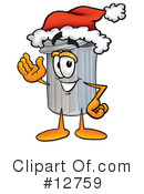 Trash Can Character Clipart #12759 by Mascot Junction