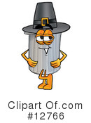 Trash Can Character Clipart #12766 by Mascot Junction