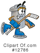 Trash Can Character Clipart #12786 by Mascot Junction