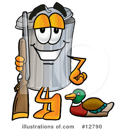 Trash Can Character Clipart #12790 by Toons4Biz
