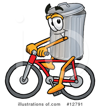Bicyclist Clipart #12791 by Mascot Junction