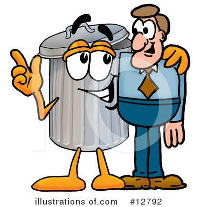 Trash Can Character Clipart #12792 by Toons4Biz