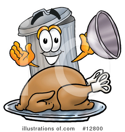 Royalty-Free (RF) Trash Can Character Clipart Illustration by Mascot Junction - Stock Sample #12800
