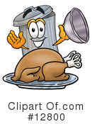 Trash Can Character Clipart #12800 by Mascot Junction