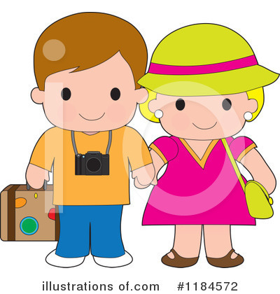 Tourists Clipart #1184572 by Maria Bell