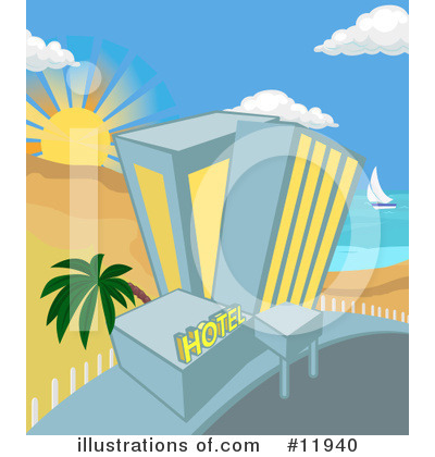 Tropical Beach Clipart #11940 by AtStockIllustration