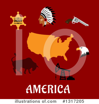 American Eagle Clipart #1317205 by Vector Tradition SM