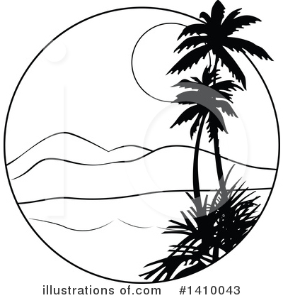 Palm Tree Clipart #1410043 by dero