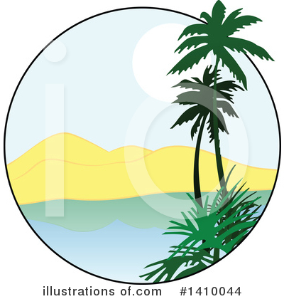 Palm Trees Clipart #1410044 by dero