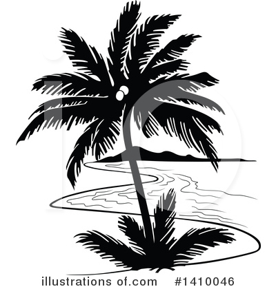 Palm Tree Clipart #1410046 by dero