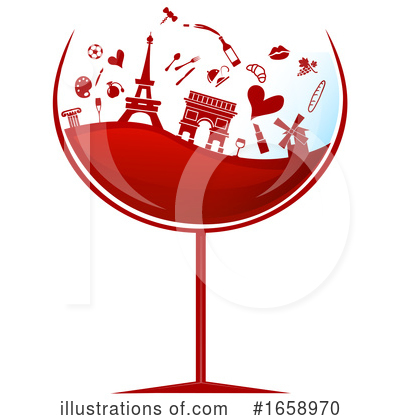 Wine Clipart #1658970 by Domenico Condello