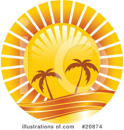 Tropical Beach Clipart #20874 by elaineitalia
