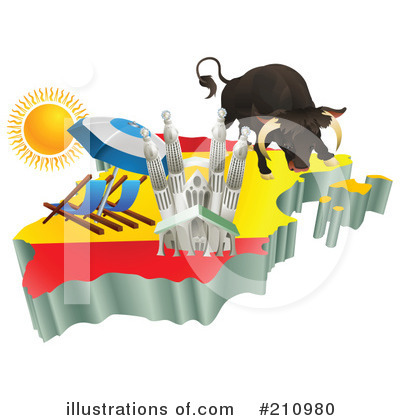 Spain Clipart #210980 by AtStockIllustration