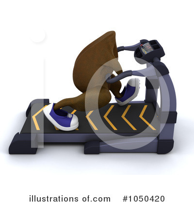 Royalty-Free (RF) Treadmill Clipart Illustration by KJ Pargeter - Stock Sample #1050420