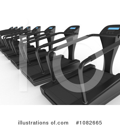 Royalty-Free (RF) Treadmill Clipart Illustration by BNP Design Studio - Stock Sample #1082665