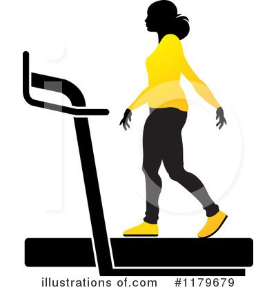 Treadmill Clipart #1179679 by Lal Perera