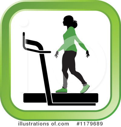 Royalty-Free (RF) Treadmill Clipart Illustration by Lal Perera - Stock Sample #1179689