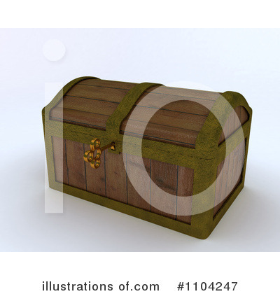 Royalty-Free (RF) Treasure Chest Clipart Illustration by KJ Pargeter - Stock Sample #1104247