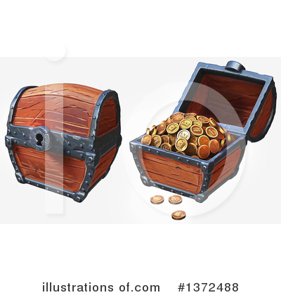 Royalty-Free (RF) Treasure Chest Clipart Illustration by Tonis Pan - Stock Sample #1372488