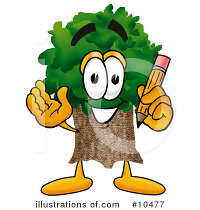 Royalty-Free (RF) Tree Clipart Illustration by Mascot Junction - Stock Sample #10477