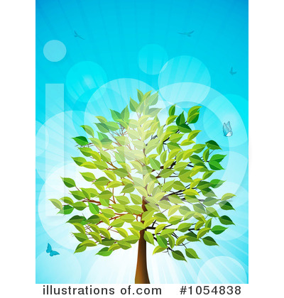 Royalty-Free (RF) Tree Clipart Illustration by elaineitalia - Stock Sample #1054838