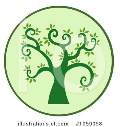 Royalty-Free (RF) Tree Clipart Illustration by Hit Toon - Stock Sample #1059058