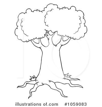 Royalty-Free (RF) Tree Clipart Illustration by Hit Toon - Stock Sample #1059083