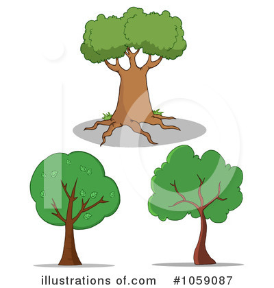 Royalty-Free (RF) Tree Clipart Illustration by Hit Toon - Stock Sample #1059087