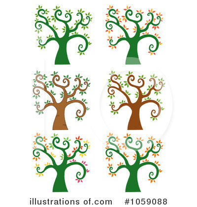 Royalty-Free (RF) Tree Clipart Illustration by Hit Toon - Stock Sample #1059088