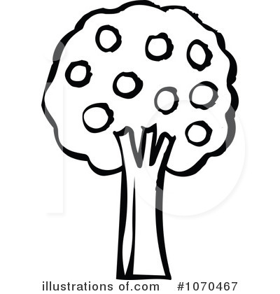 Royalty-Free (RF) Tree Clipart Illustration by NL shop - Stock Sample #1070467