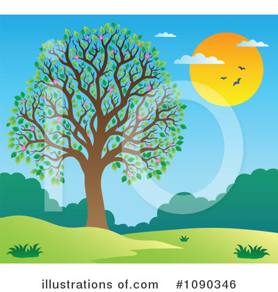 Royalty-Free (RF) Tree Clipart Illustration by visekart - Stock Sample #1090346