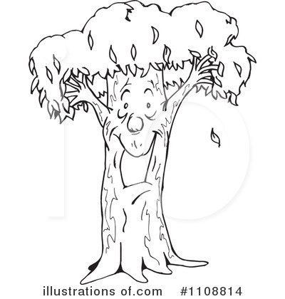 Royalty-Free (RF) Tree Clipart Illustration by Dennis Holmes Designs - Stock Sample #1108814