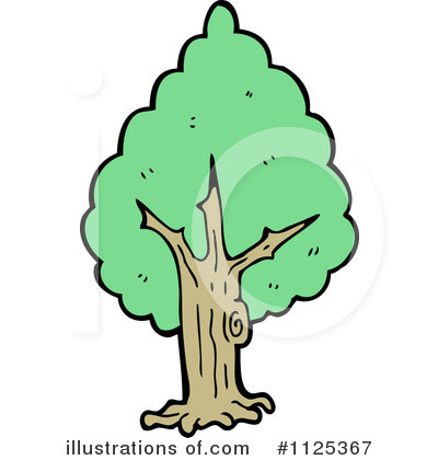 Royalty-Free (RF) Tree Clipart Illustration by lineartestpilot - Stock Sample #1125367