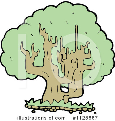 Royalty-Free (RF) Tree Clipart Illustration by lineartestpilot - Stock Sample #1125867