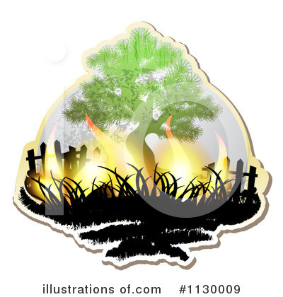 Royalty-Free (RF) Tree Clipart Illustration by merlinul - Stock Sample #1130009