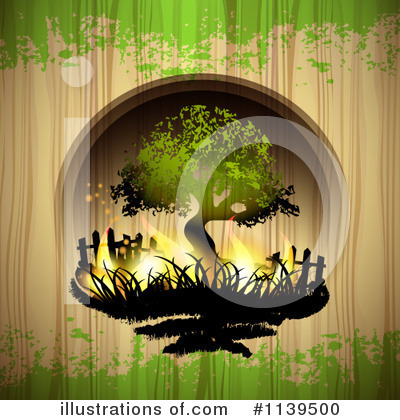 Royalty-Free (RF) Tree Clipart Illustration by merlinul - Stock Sample #1139500