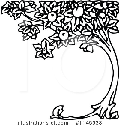 Royalty-Free (RF) Tree Clipart Illustration by Prawny Vintage - Stock Sample #1145938