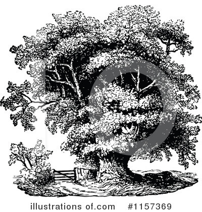 Royalty-Free (RF) Tree Clipart Illustration by Prawny Vintage - Stock Sample #1157369