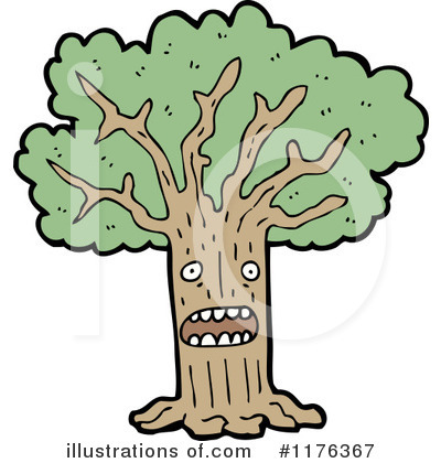 Royalty-Free (RF) Tree Clipart Illustration by lineartestpilot - Stock Sample #1176367
