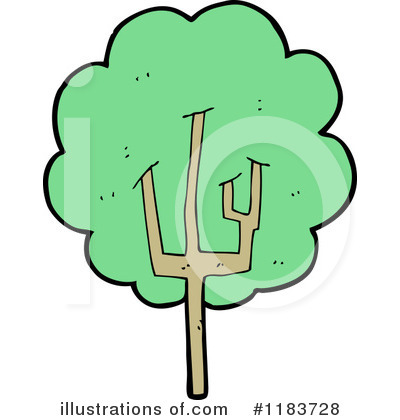 Royalty-Free (RF) Tree Clipart Illustration by lineartestpilot - Stock Sample #1183728