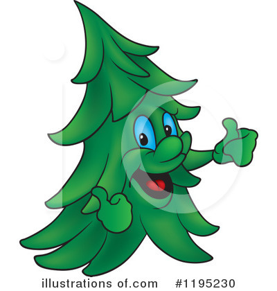 Evergreen Tree Clipart #1195230 by dero